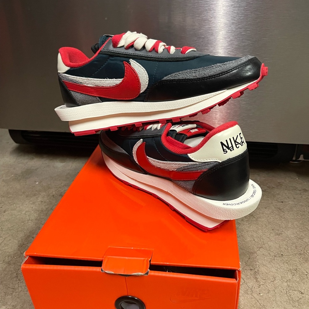 Sacai Undercover midnight spruce University Red